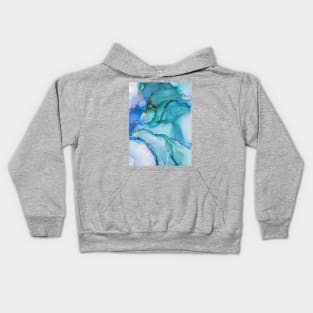 Alcohol ink abstract background. Kids Hoodie